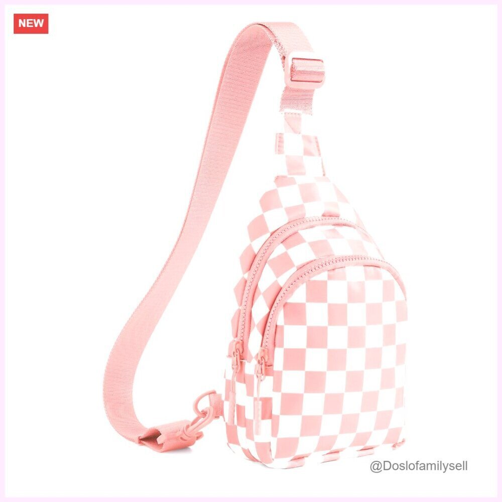 Small Adjustable Crossbody Sling Bag with Multiple Compartments